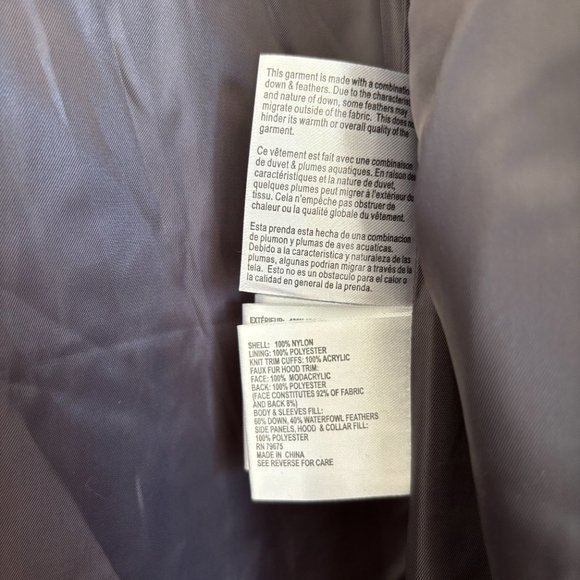 NWT MICHAEL KORS Hooded Faux Fur Trim Coat in Gunmetal | Size M - Picture 6 of 7